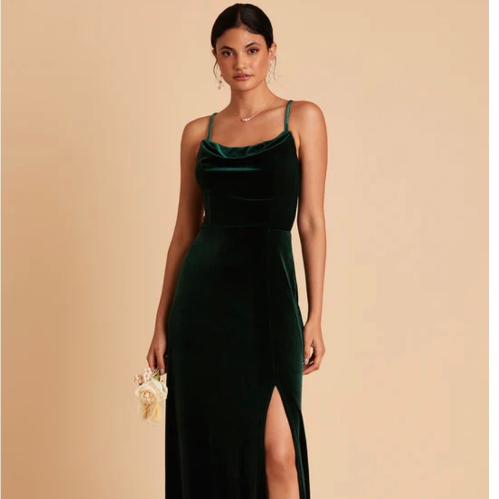 Green velvet dress worn once tag still attached.